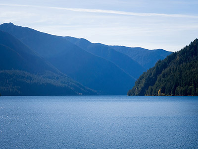 Lake Crescent Olympic National Park Square Magnet