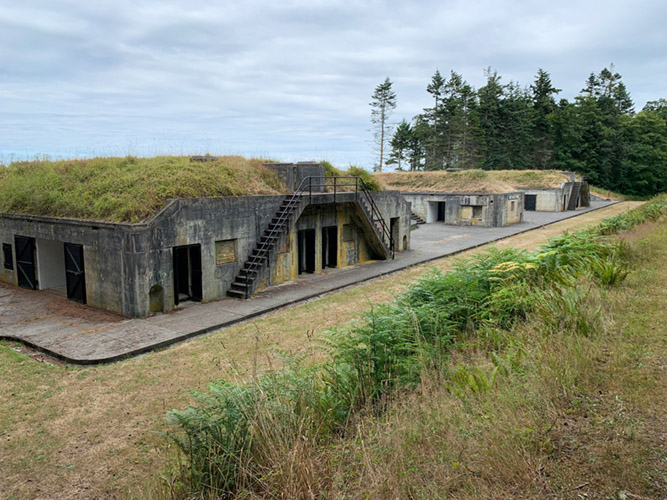 Gun Battery along the Bluff Trail in Fort Flagler State Park