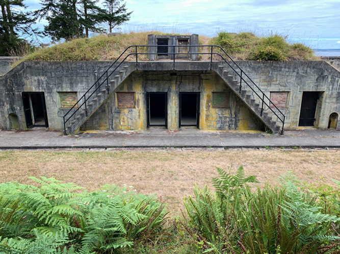 Gun Battery along the Bluff Trail in Fort Flagler State Park