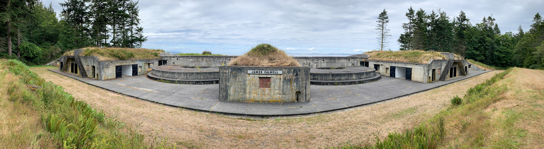 Gun Battery along the Bluff Trail in Fort Flagler State Park