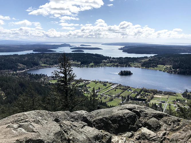 Looking across Campbell Lake