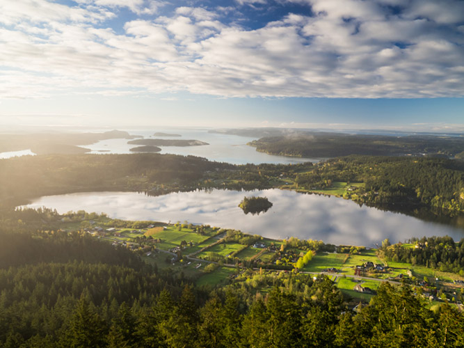 Morning light from Mount Erie