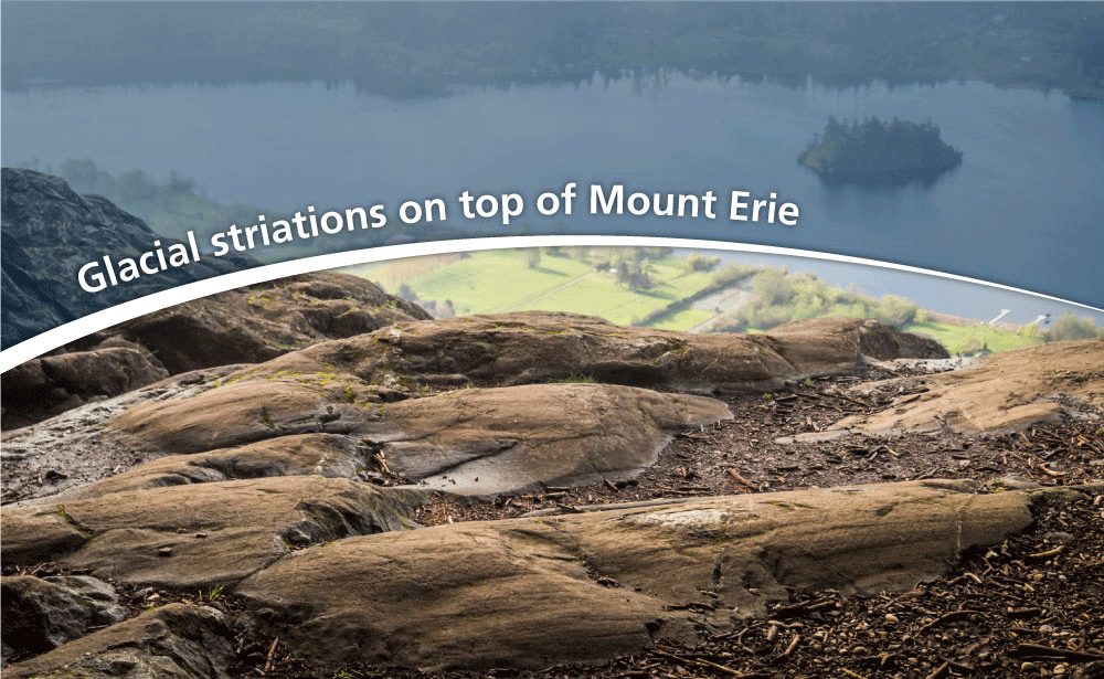 Mount Erie glacial striations