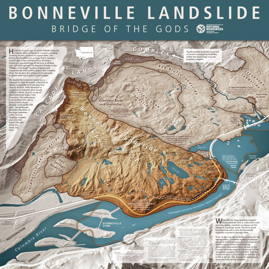 Bonneville Landslide—Bridge of the Gods