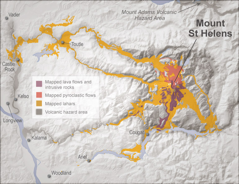 mount st helens eruption map